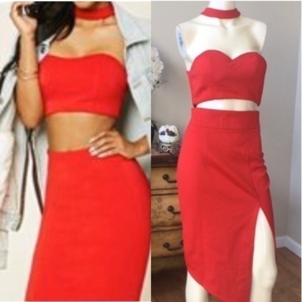 NWT LF SEEK THE LABEL Red Dress size S